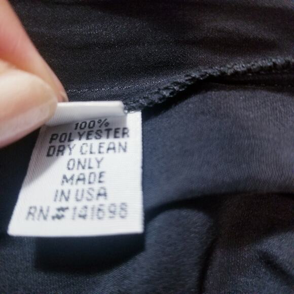 Ramy Brook Paris Smocked Black Mini Dress Long Sleeves - Picture 9 of 12